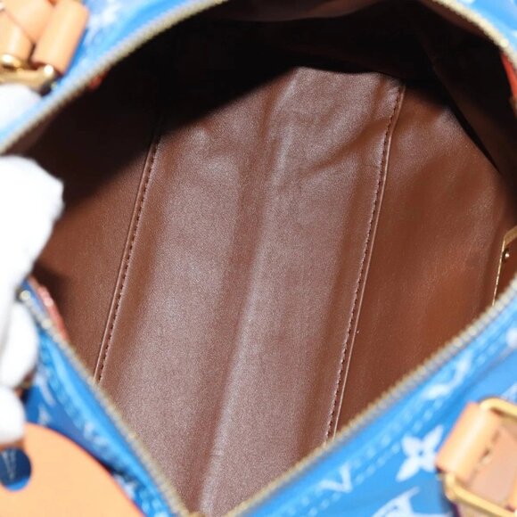 LOUIS VUITTON Monogram Speedy P9 Bandouliere 25 Bag Blue M24424 LV Auth 139046SM - Picture 11 of 15